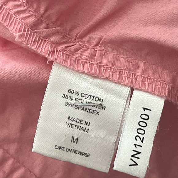 Pink Button-Up Women's Top - Picture 4 of 5